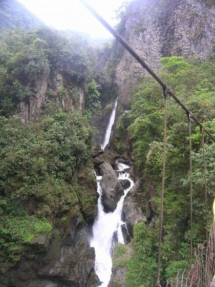 ´El Pailon del Diablo´ (Djaevelens stolpe) var det mest imponerende vandfald, som vi saa paa turen.