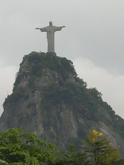 Kristus statuen (paa Corcovado-bjerget), der vaager over Rio.